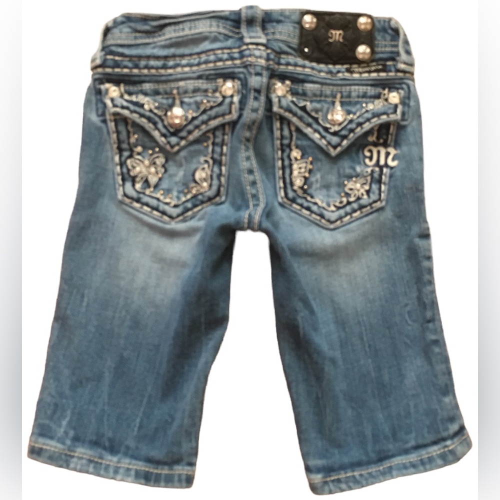 Miss Me Blue Embellished Women's Shorts